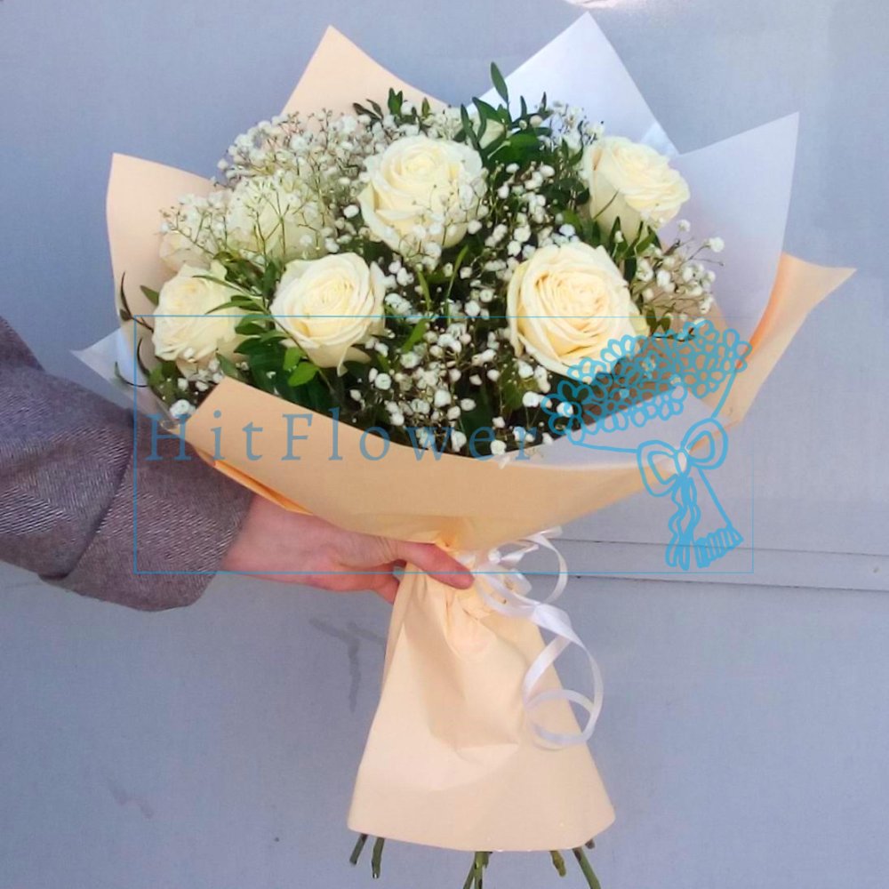 Букет цветов из: Розы